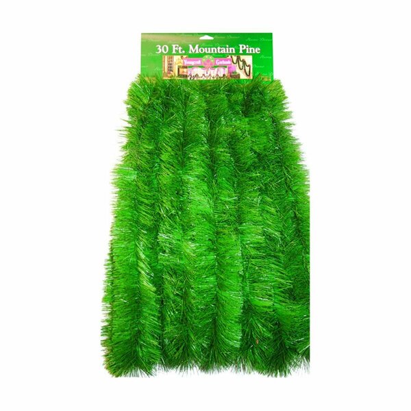 Omg 30 ft. Green Pine Garland, 6PK OM3299871